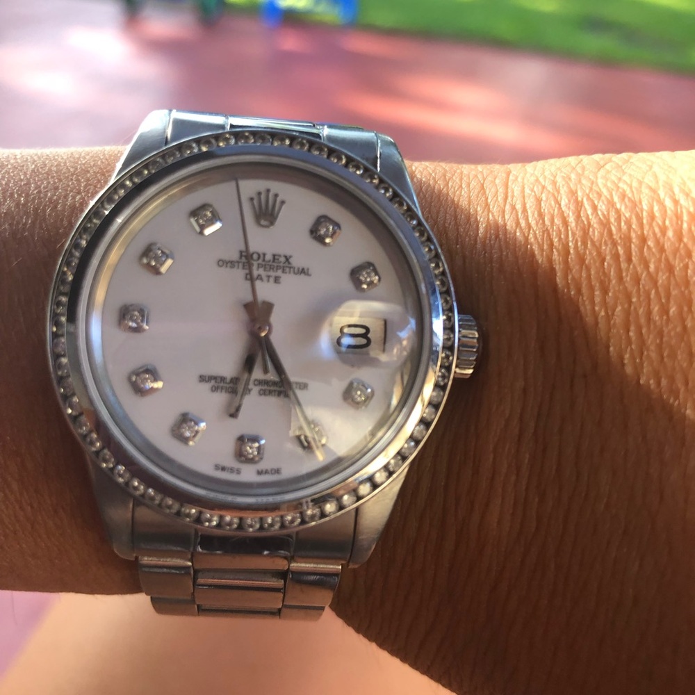 Rolex Datejust Silver Timepiece with Date Feature